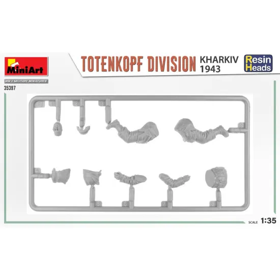 Miniart 35397 - 1/35 Totenkopf division. Kharkov 1943. Resin heads model