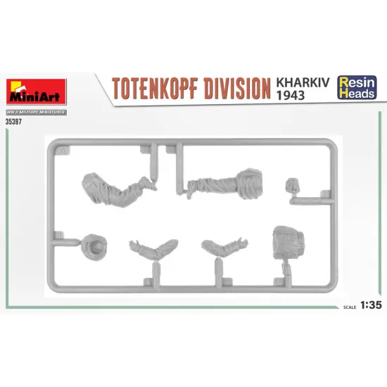 Miniart 35397 - 1/35 Totenkopf division. Kharkov 1943. Resin heads model