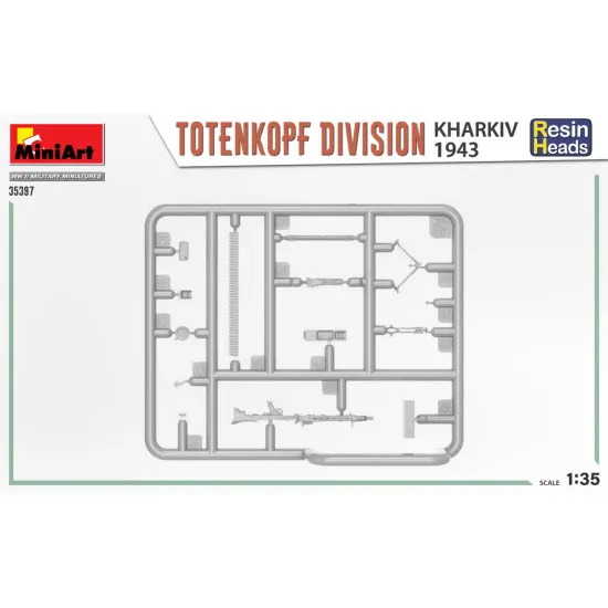 Miniart 35397 - 1/35 Totenkopf division. Kharkov 1943. Resin heads model