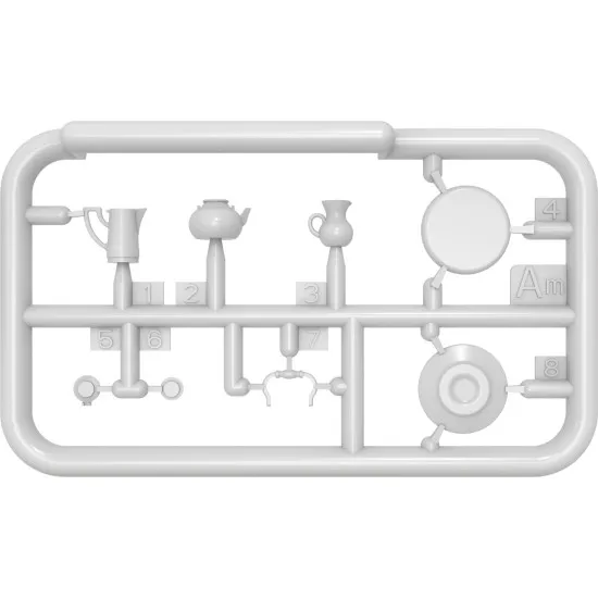 Miniart 35647 - 1/35 Outdoor furniture with electronics and umbrella model Miniart 35647 - 1/35 Outdoor furniture with electronics and umbrella model