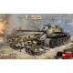 Miniart 37092 1/35 Tank T-55 with a mine sweep KMT-5M (Czechoslovak production)
