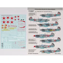 Us Stock Foxbot 48-073 - 1/48 Soviet Interceptor And Fighter Aircraft Yak-9 Midwar Heroes