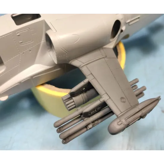 Us Stock Metallic Details Mdr48122 - 1/48 Ka-50. Stub Wing With At-16 Scallion And B-8v20