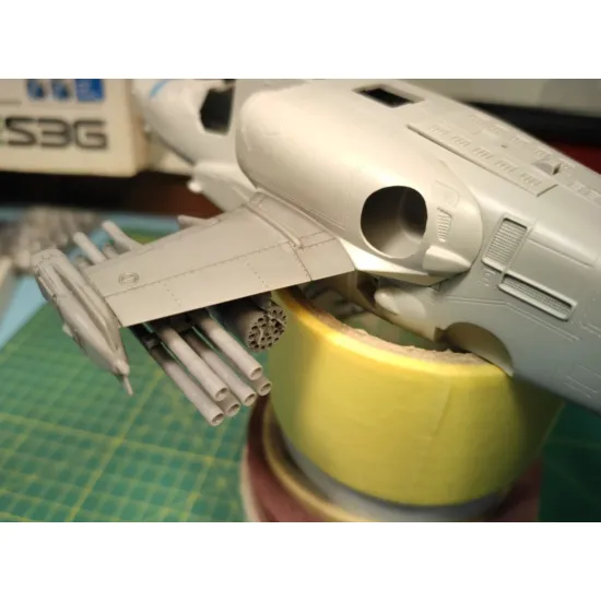 Us Stock Metallic Details Mdr48122 - 1/48 Ka-50. Stub Wing With At-16 Scallion And B-8v20