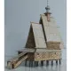 Orel 328 - 1/150 Paper Model Kit Church Transfiguration from village Spas-Vezhi