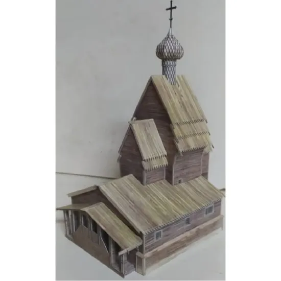 Orel 335 - 1/150 Paper Model Kit Church of St. George the Victorious in Yuksovichi