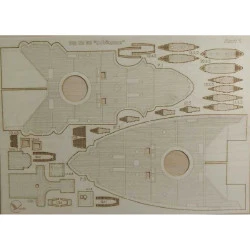 Wooden veneer decks for Orel 033/3 The battleship Prince Potemkin-Tavrichesky