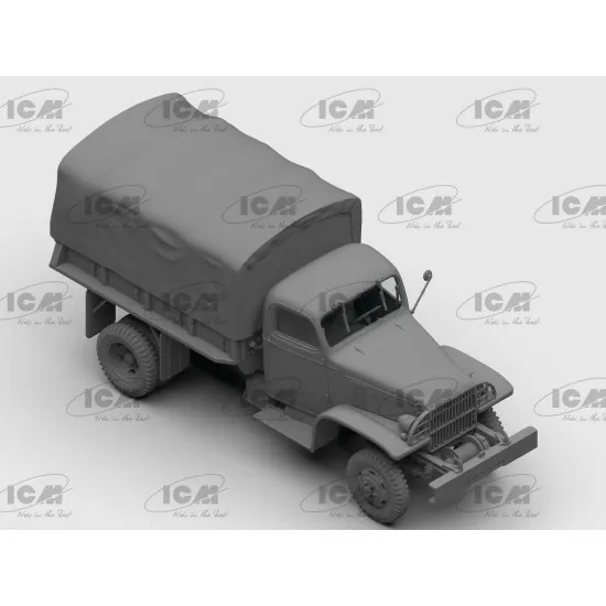 ICM 35594 - 1/35 G7117 with WWII Soviet Drivers, scale plastic model kit