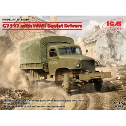 Us Stock Icm 35594 - 1/35 G7117 With Wwii Soviet Drivers, Scale Plastic Model Kit