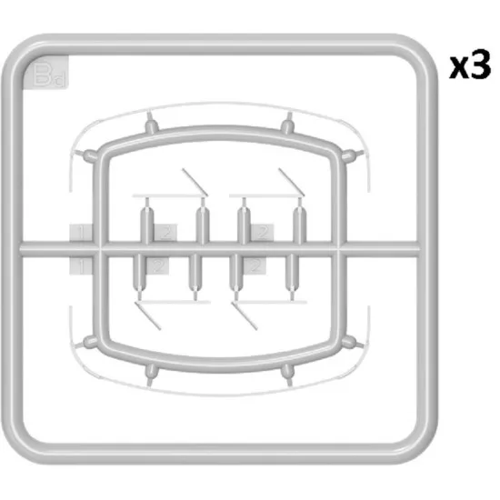 Miniart 35389 - 1/35 G7117 1.5T 4x4 CARGO TRUCK w/WINCH, scale plastic model kit