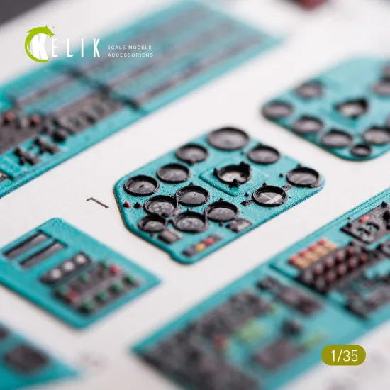 Kelik K35003 - 1/35 MI-8MT/MI-17 interior 3D decals for Trumpeter model kit