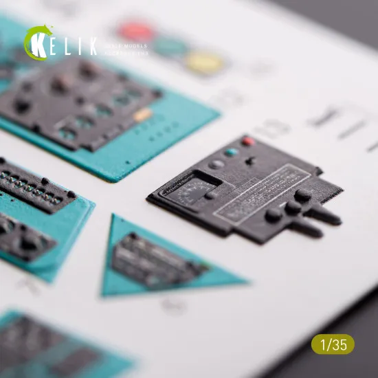 Kelik K35003 - 1/35 MI-8MT/MI-17 interior 3D decals for Trumpeter model kit