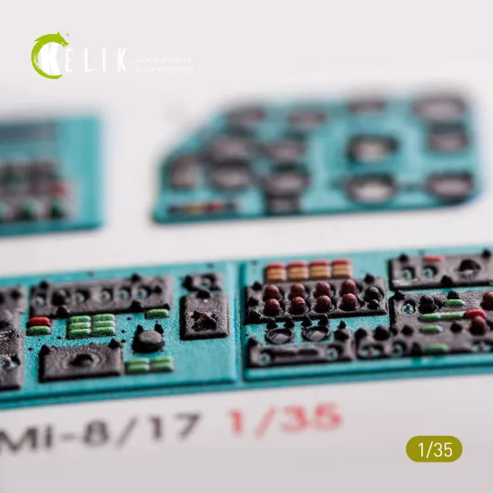 Kelik K35003 - 1/35 MI-8MT/MI-17 interior 3D decals for Trumpeter model kit