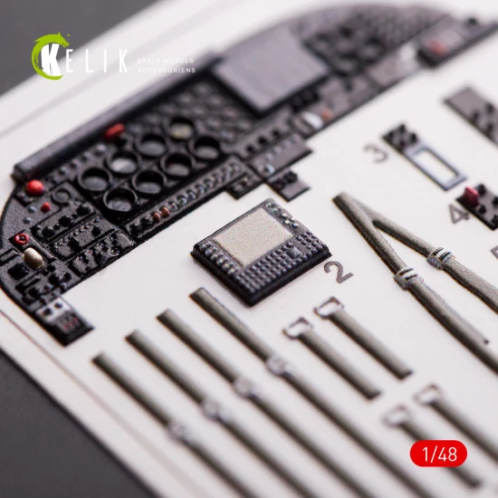 Kelik K48007 - 1/48 A-37B Dragon Fly interior 3D decals for Trumpeter kit