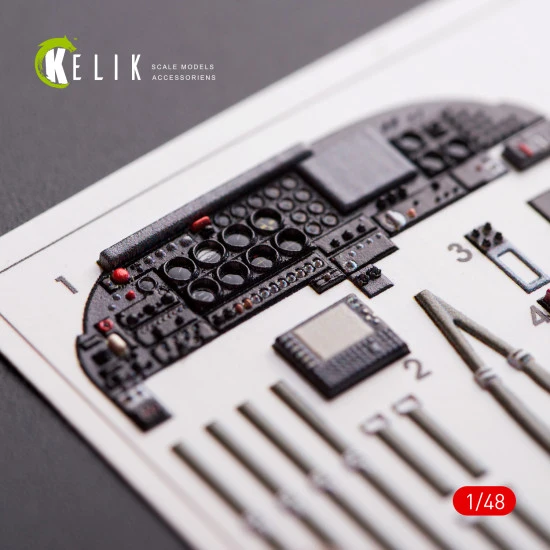 Kelik K48007 - 1/48 A-37B Dragon Fly interior 3D decals for Trumpeter kit