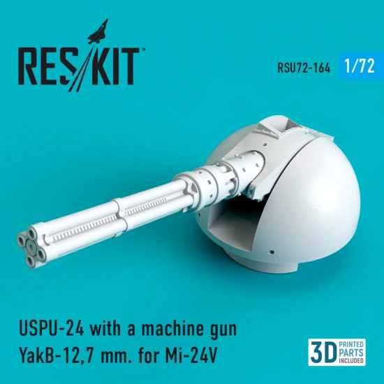 Reskit RSU72-0164 1/72 USPU-24 with a machine gun YakB-12,7 mm Mi-24V aircraft