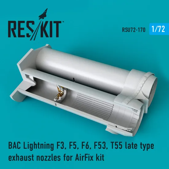 Reskit RSU72-0170 1/72 BAC Lightning F3, F5, F6, F53, T55 exhaust nozzles late