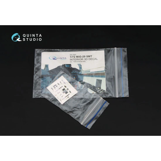 Quinta studio's QD72003 - 1/72 3D decal for MiG-29 SMT Interior 7309 Zvezda kit