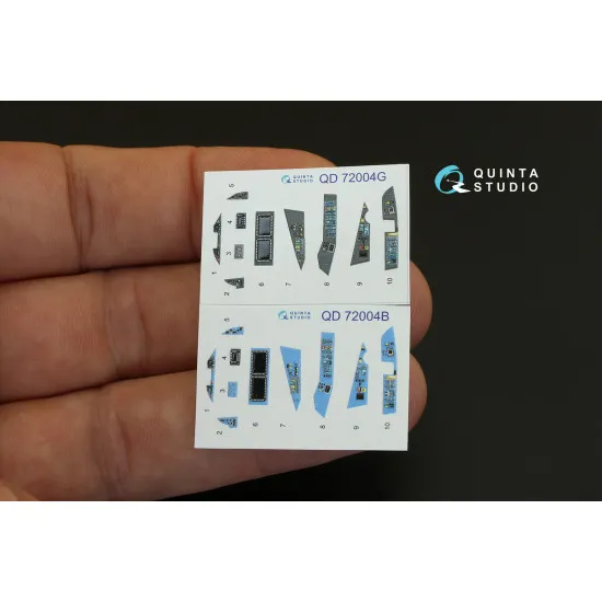 Quinta studio QD72004 - 1/72 3D Printed Coloured Interior for SU-57 (Zvezda)