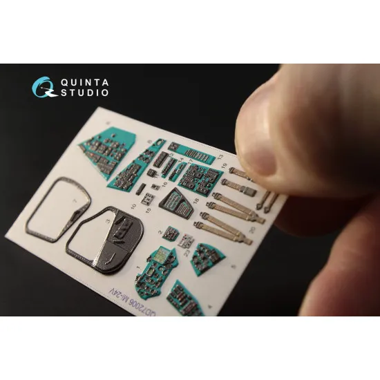 Quinta QD72006 - 1/72 3D-Printed interior for Mi-24V Hind Zvezda kit