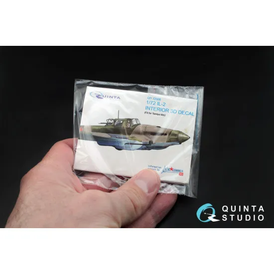 Quinta Studio QD72008 3D Printed & Coloured Interior IL-2 Shturmovik Tamiya