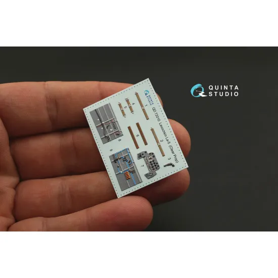 Quintas QD72010 - 1/72 La-5 3D-Printed & Coloured Interior (For ClearProp Kit)