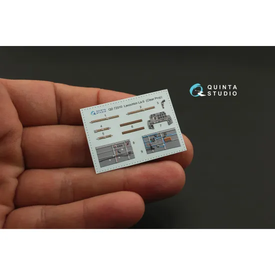 Quintas QD72010 - 1/72 La-5 3D-Printed & Coloured Interior (For ClearProp Kit)