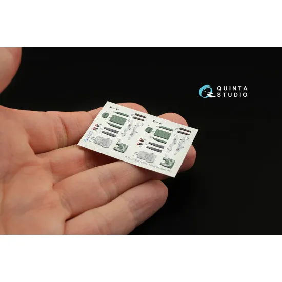 Quinta QD72015 - 1/72 3D-Printed coloured interior for MiG-31DZ Trumpeter