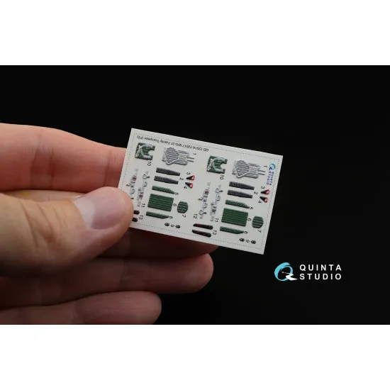 Quinta QD72015 - 1/72 3D-Printed coloured interior for MiG-31DZ Trumpeter