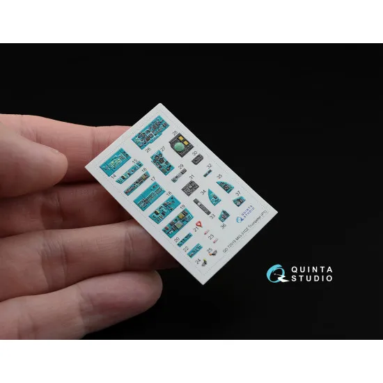 Quinta QD72015 - 1/72 3D-Printed coloured interior for MiG-31DZ Trumpeter