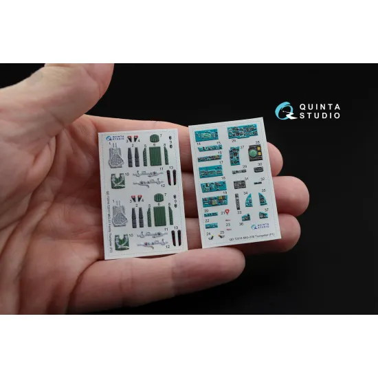 Quinta QD72014 1/72 3D-Printed & Coloured Interior for MiG-31B Trumpeter Kit