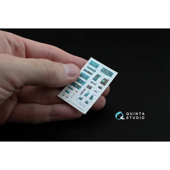 Quinta QD72014 1/72 3D-Printed & Coloured Interior for MiG-31B Trumpeter Kit