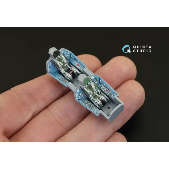 Quinta QD72020 - 1/72 3D-Printed & coloured interior for Su-27UB (Zvezda kit)