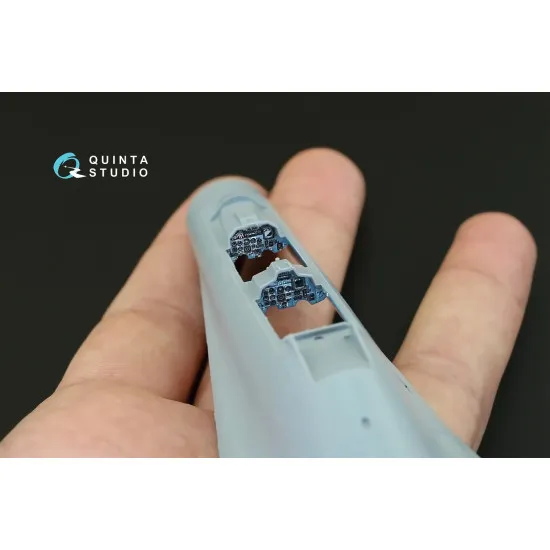 Quinta QD72020 - 1/72 3D-Printed & coloured interior for Su-27UB (Zvezda kit)