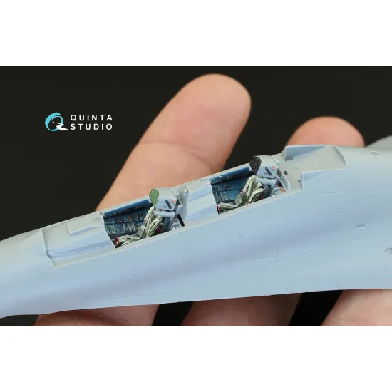 Quinta QD72020 - 1/72 3D-Printed & coloured interior for Su-27UB (Zvezda kit)