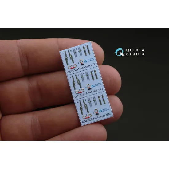 Quinta studios QD72025 1/72 3D Printed & Coloured Interior for F-14A GWH