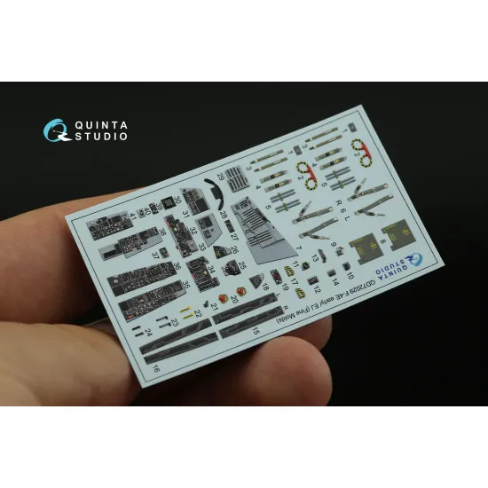Quinta's QD72029 - 1/72 3D-Printed Interior for F-4E early/F-4EJ (FineMolds kit) Quinta's QD72029 - 1/72 3D-Printed Interior for F-4E early/F-4EJ (FineMolds kit)