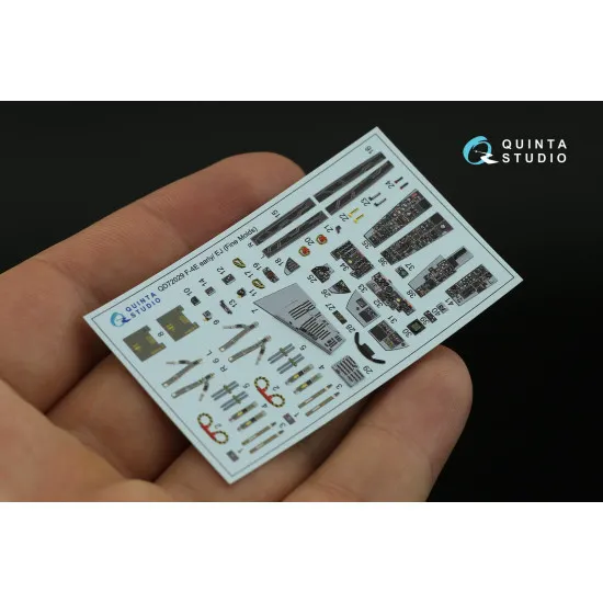 Quinta's QD72029 - 1/72 3D-Printed Interior for F-4E early/F-4EJ (FineMolds kit) Quinta's QD72029 - 1/72 3D-Printed Interior for F-4E early/F-4EJ (FineMolds kit)