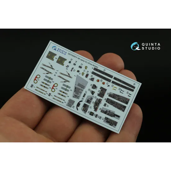 Quinta's QD72029 - 1/72 3D-Printed Interior for F-4E early/F-4EJ (FineMolds kit) Quinta's QD72029 - 1/72 3D-Printed Interior for F-4E early/F-4EJ (FineMolds kit)