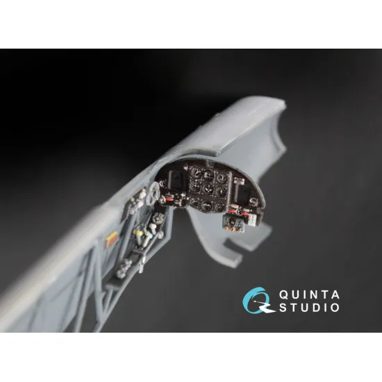 Quinta QD48003 - 1/48 3D-Printed coloured interior for Yak-1 mid.prod all kits
