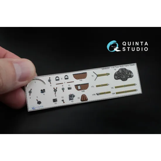 Quinta QD48009 - 1/48 3D-Printed interior for I-16 (type 18/24)