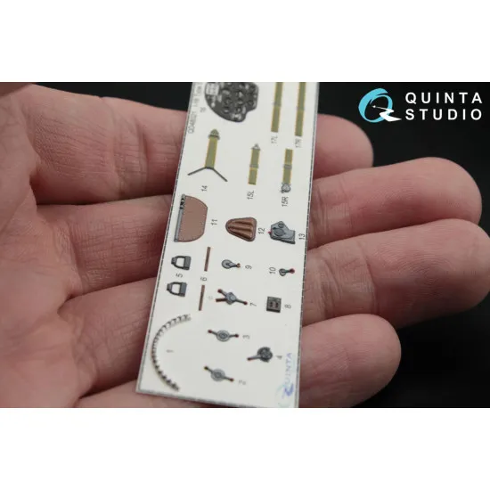 Quinta QD48009 - 1/48 3D-Printed interior for I-16 (type 18/24)