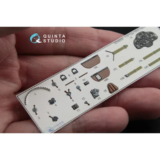 Quinta QD48009 - 1/48 3D-Printed interior for I-16 (type 18/24)
