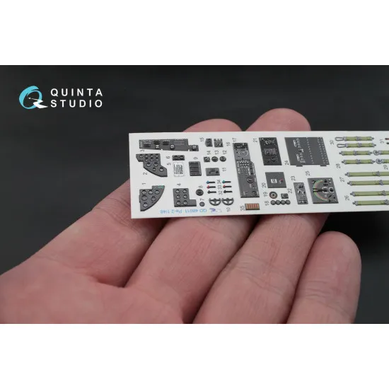Quinta QD48011 - 1/48 3D-Printed interior for Pe-2 Zvezda kit