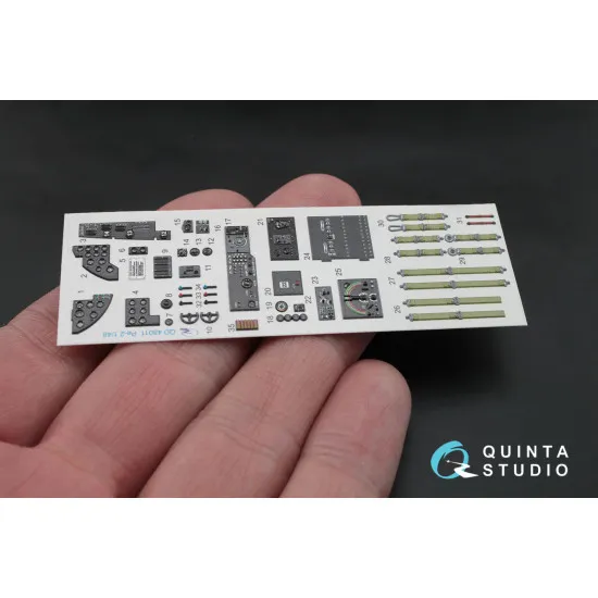 Quinta QD48011 - 1/48 3D-Printed interior for Pe-2 Zvezda kit
