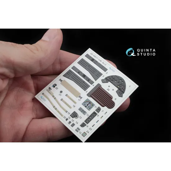Quinta QD48017 - 1/48 3D-Printed interior for Su-2 (Zvezda kit)