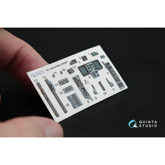 Quinta QD48024 - 1/48 3D-Printed interior for MiG-29 SMT (9-19) GWH kit