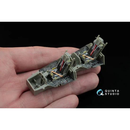 Quinta QD48033 - 1/48 3D-Printed-coloured interior for F-16I Kinetic kit Quinta QD48033 - 1/48 3D-Printed-coloured interior for F-16I Kinetic kit