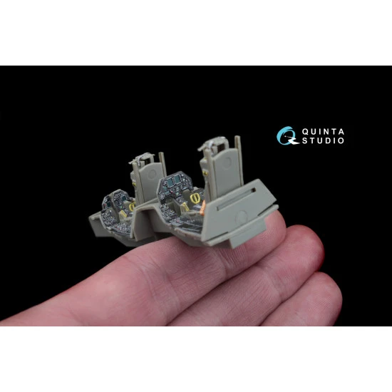 Quinta QD48033 - 1/48 3D-Printed-coloured interior for F-16I Kinetic kit Quinta QD48033 - 1/48 3D-Printed-coloured interior for F-16I Kinetic kit