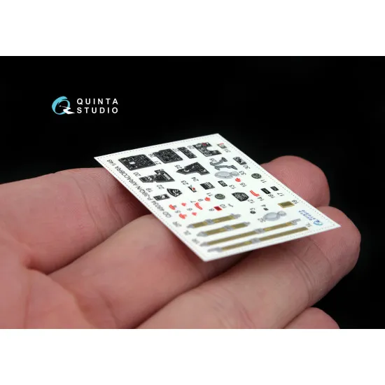 Quinta Studio QD48034 1/48 3D-Printed and coloured interior for P-39Q/N Hasegawa kit